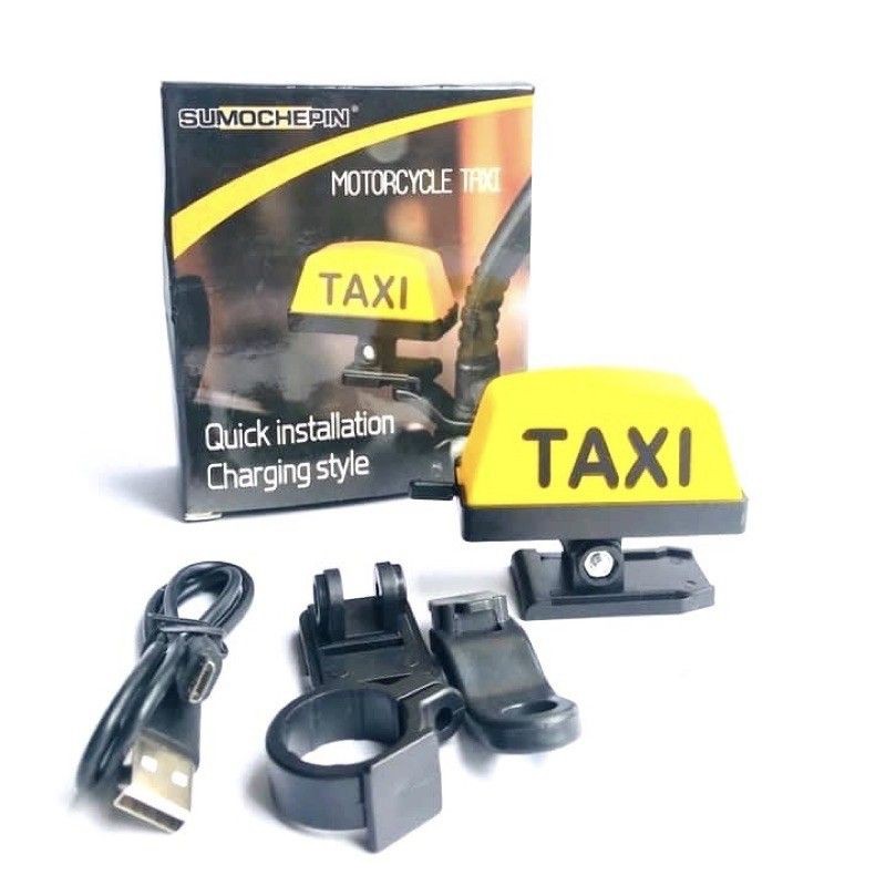 Bản TAXI ,Grad,Xe đua,Xe độ ,Gojek gắn chân gương có đèn nháy nhiều chế độ