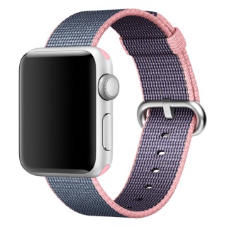 Dây Đeo Nylon Woven Pink Midnight Blue Dành Cho Apple Watch
