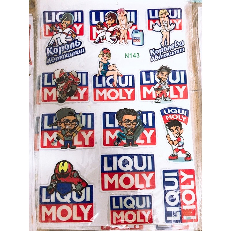 Tem nhỏ LIQUI MOLY  (tem hình cứng)