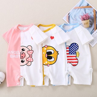 Body cho bé cộc tay hàng Quảng châu in hình ngỗ nghĩnh