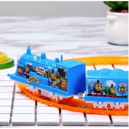 Đồ Chơi Đường Ray Xe Lửa Tàu Hoả Thomas, Xe Đồ Chơi Cho Bé Chạy Bằng Pin