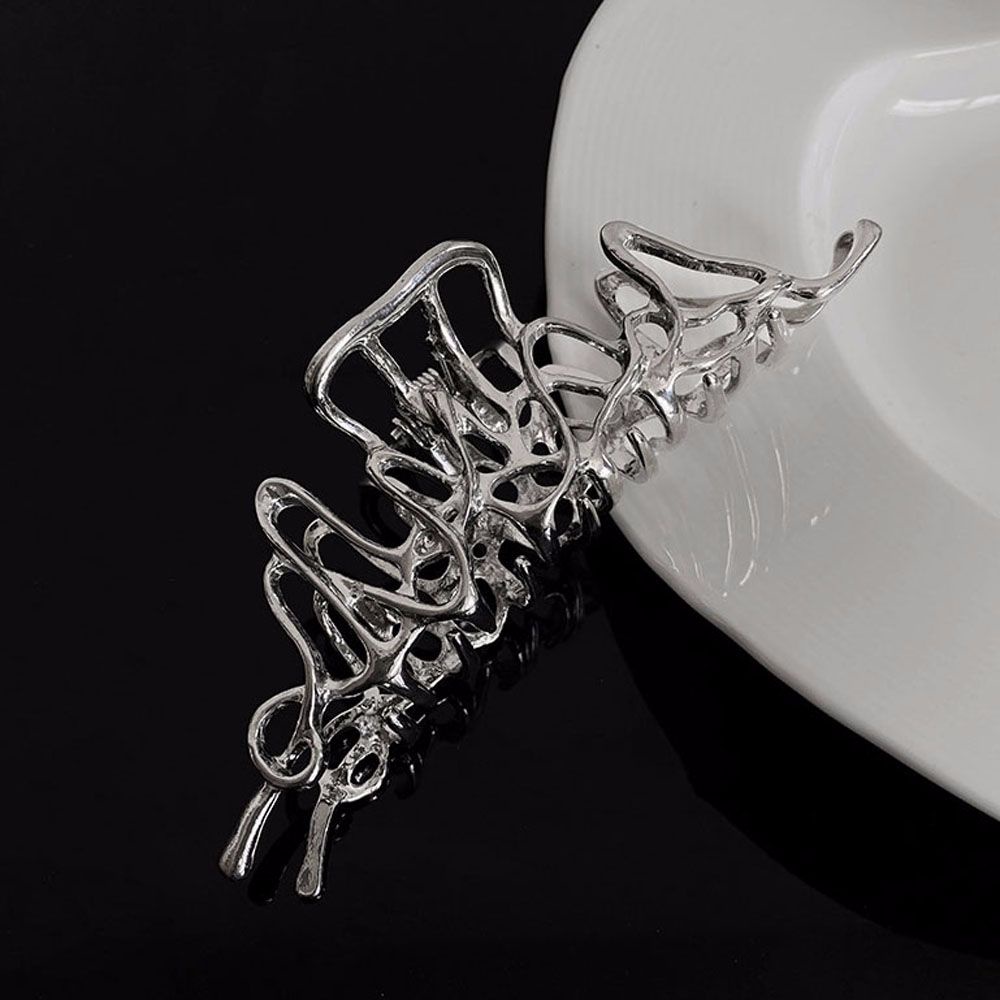 Kẹp tóc dạng gắp bằng kim loại nhiều màu sắc phong cách Hàn Quốc cổ điển cho nữ