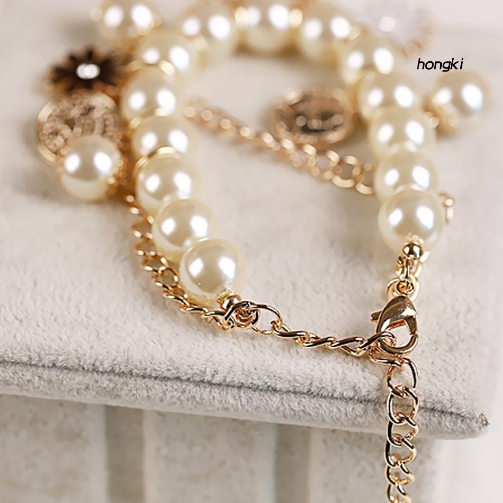 Vòng Tay Chuỗi Hạt Ngọc Trai Nhân Tạo Thời Trang