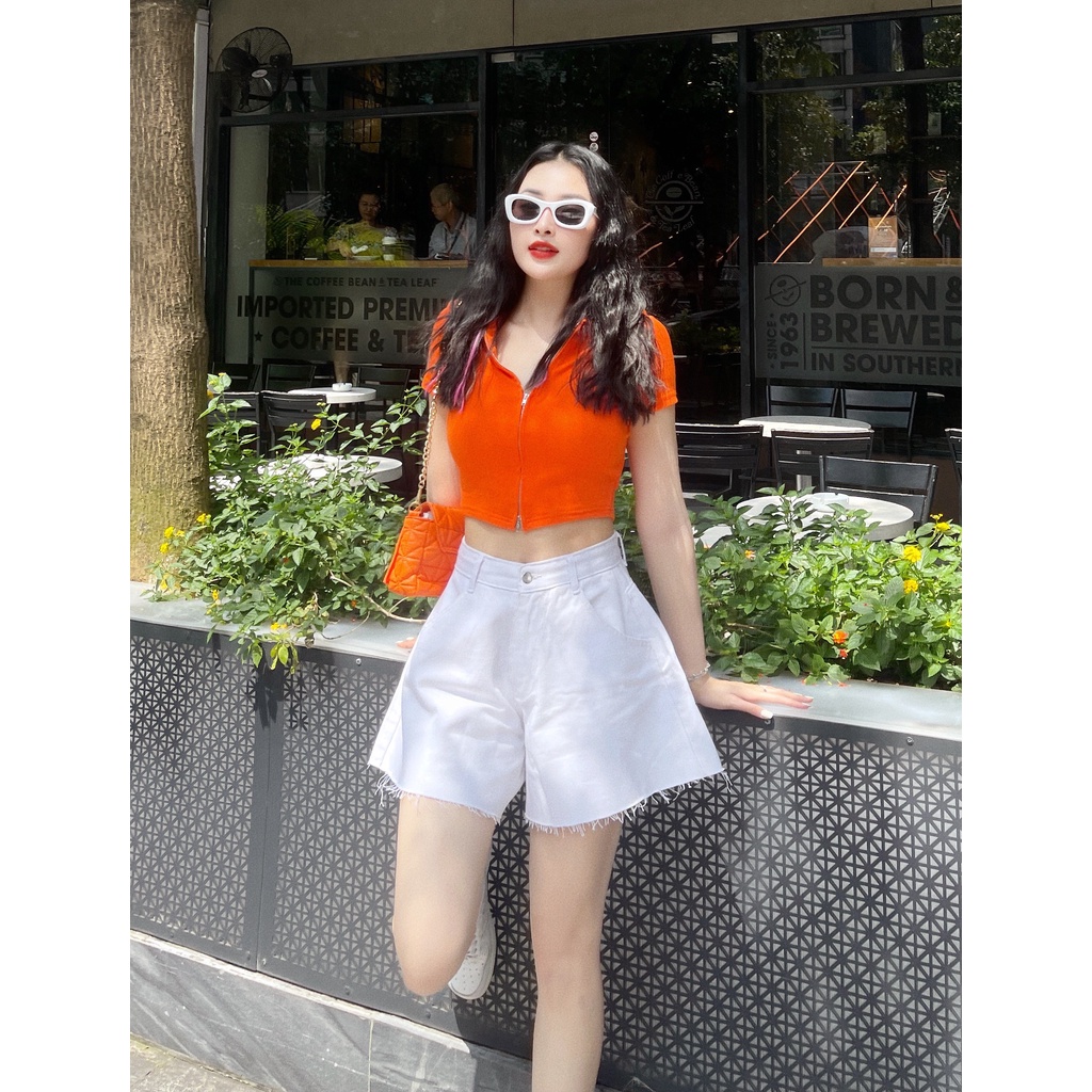 [VIDEO+FREESHIP ] QUẦN SHORT ĐÙI JEANS NỮ LƯNG CAO LAI TUA XÒE MÀU XANH NHẠT TRẮNG XÁM ĐENCÁ TÍNH HADI MẠNH MẼ
