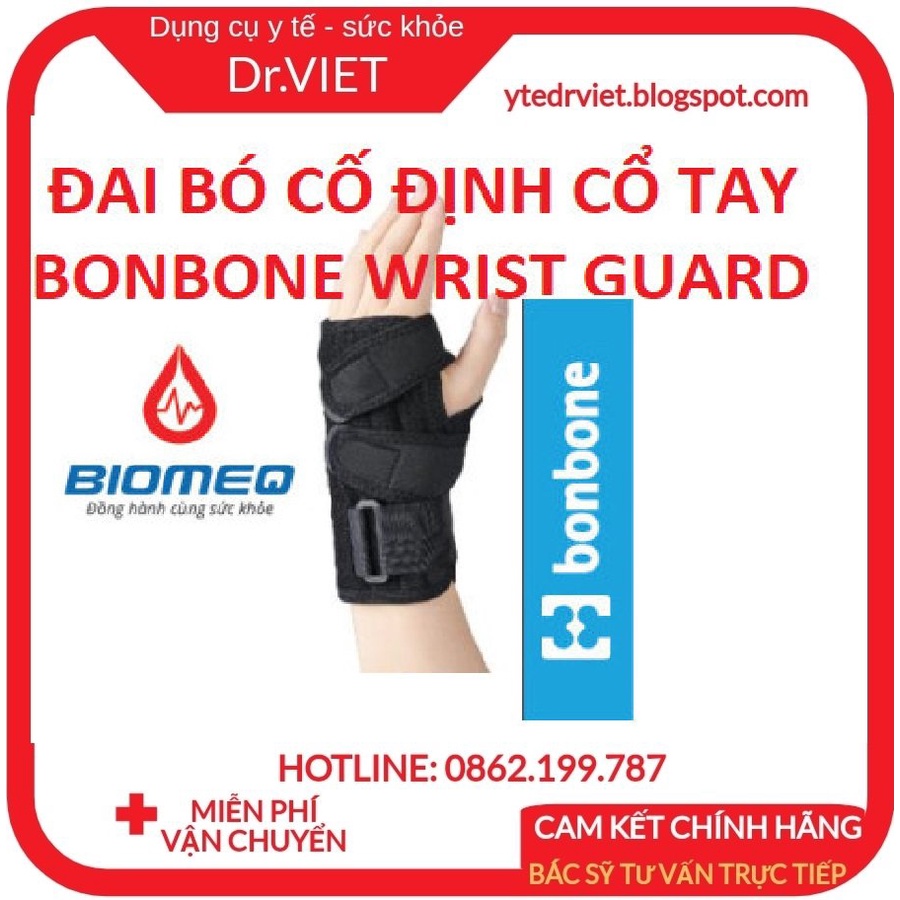 ĐAI BÓ CỐ ĐỊNH CỔ TAY BONBONE WRIST GUARD- Chính hãng Nhật Bản, hạn chế CHẤN THƯƠNG CỔ TAY, đau nhức cổ tay do tập luyện