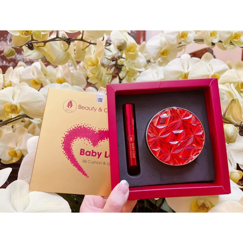 Bộ Son - Phấn Baby Love Olic Chính Hãng