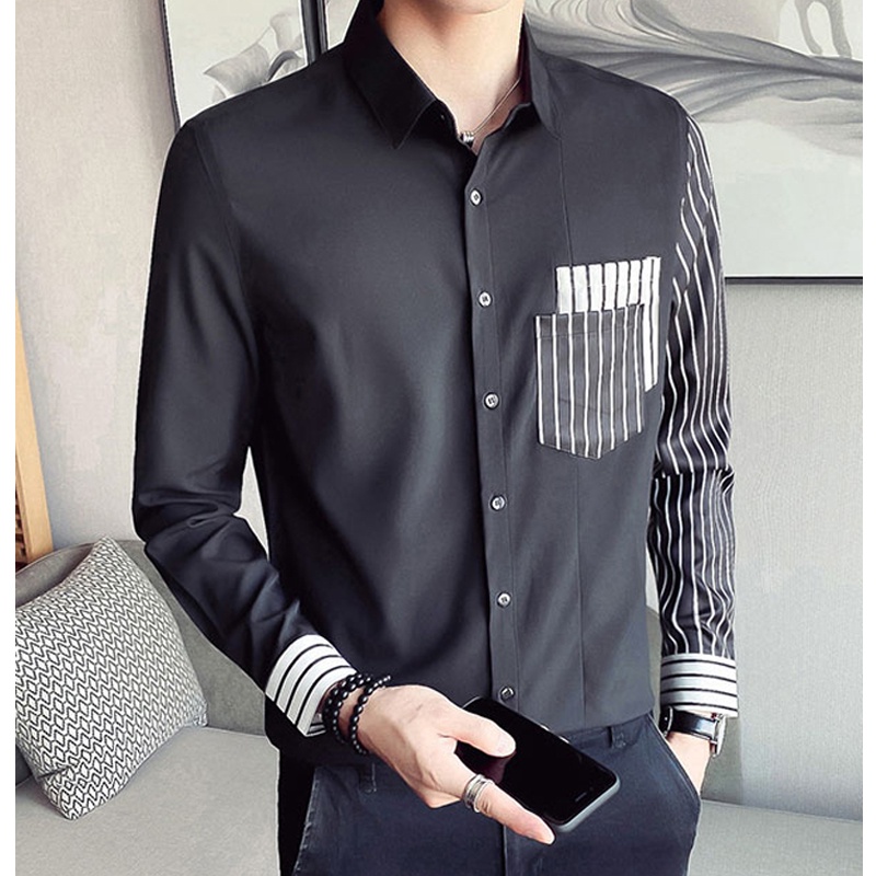 Áo sơ mi Nam, Áo sơ mi dài tay chất liệu Cotton, lịch lãm, trẻ trung, năng động, cảm giác thoải mái cho người măc. N23