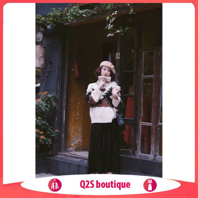 FREESHIP ĐƠN 99K_Chân Váy Xếp Ly Dáng Dài Cạp Cao | BigBuy360 - bigbuy360.vn