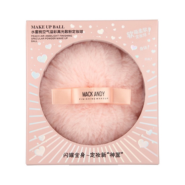 Bông Phấn Bắt Sáng Mack Andy Make Up Ball Cao Cấp Chất Lượng