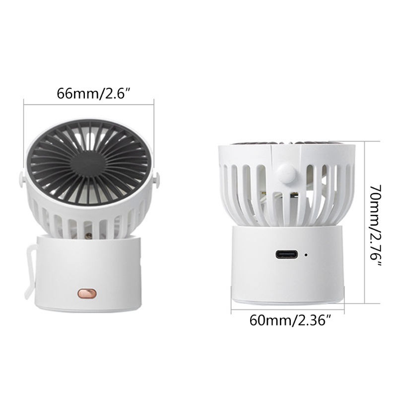 Quạt đeo cổ mini sạc USB 3 tốc độ tùy chỉnh tiện dụng cho gia đình/ văn phòng