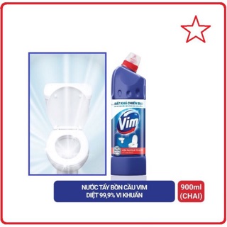 Nước tẩy bồn cầu Vim diệt khuẩn 900ml, 500ml