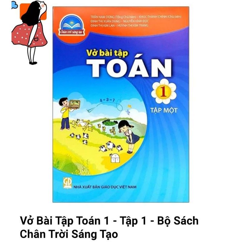 vở bài tập toán lớp 1 tập 1 kèm 1 cây bút hình