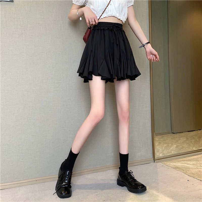 Chân Váy Ngắn Xòe Viền Bèo Dây Nơ Cạp Chun Chân Váy Tennis Dáng Ngắn Freesize Siêu Hot | BigBuy360 - bigbuy360.vn