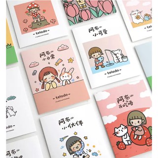 Sticker quyển Telado hình cô gái chibi