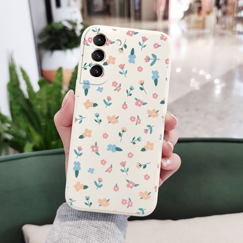 Ốp Điện Thoại Cảm Giác Thoải Mái Họa Tiết Hoa Cho Samsung Galaxy S21 FE Ultra Plus Mini