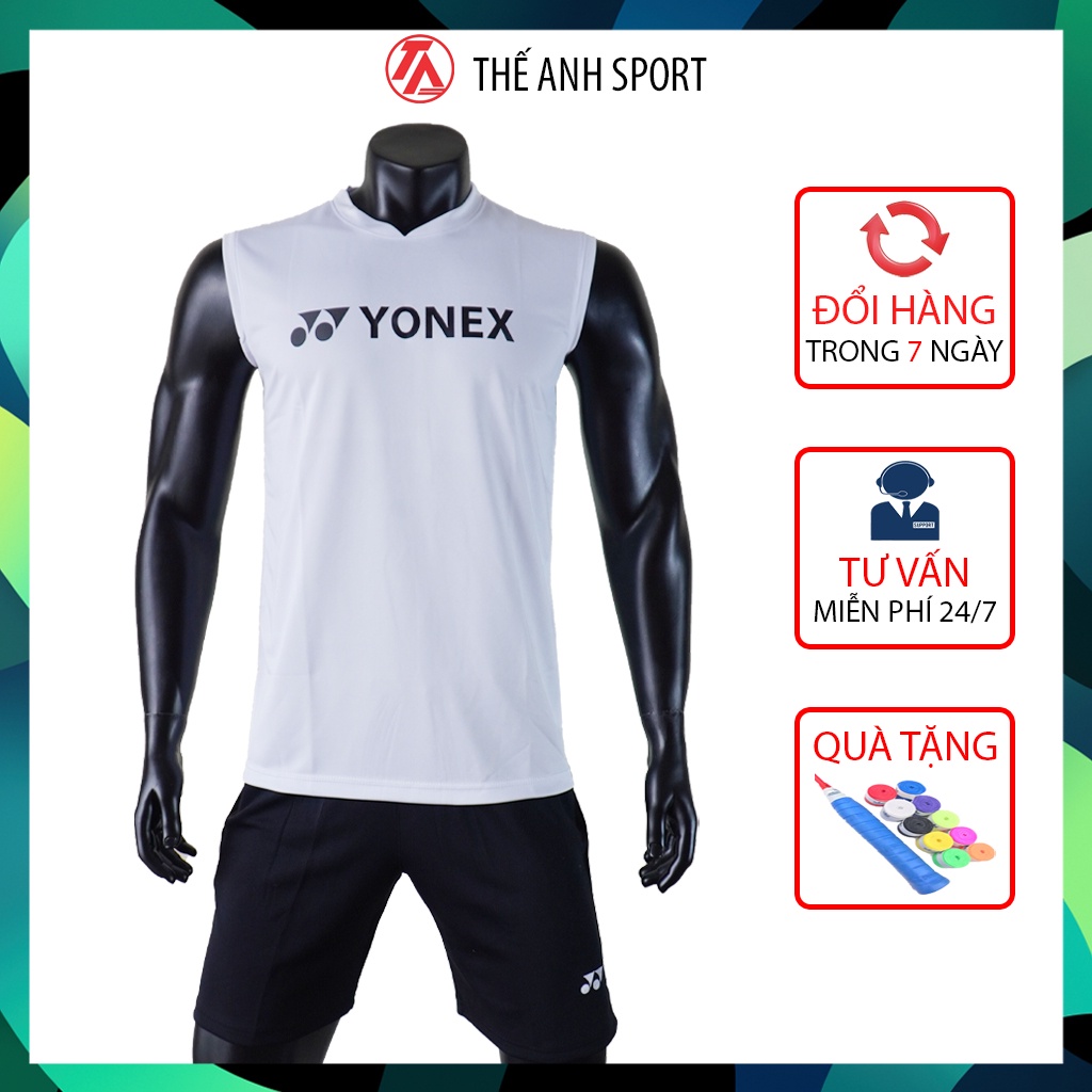 Áo cầu lông training sát nách, áo yonex tập luyện và thi đấu cầu lông mùa giải 2022