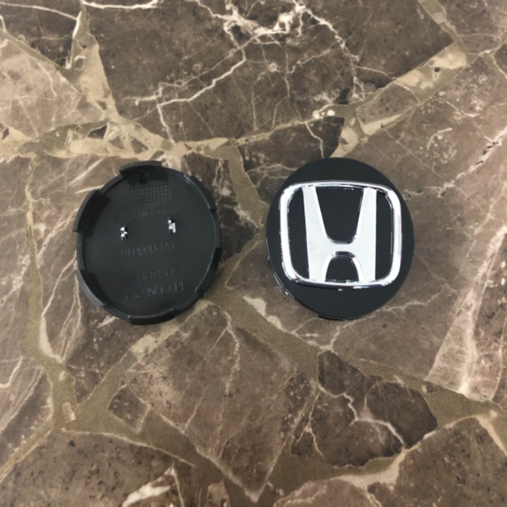 Logo chụp mâm, lazăng bánh xe ô tô Honda City, Rio đường kính 58mm, chất liệu nhựa ABS cao cấp
