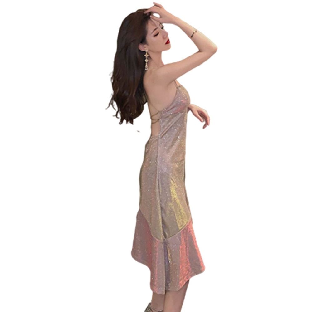 COZOK Váy Không Tay Dáng Ôm Gợi Cảm Thời Trang