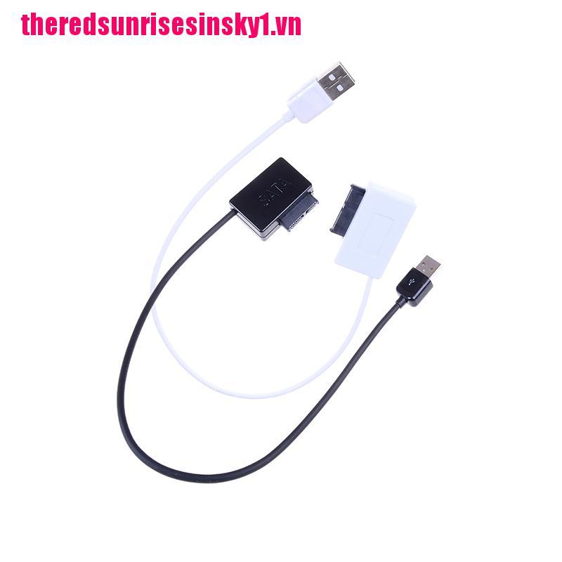 (3C) Giắc Chuyển Đổi Usb Sang 13pin Slim Sata / Ide Converter Cd Dvd Rom