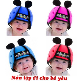 Mũ nón tập đi bảo vệ đầu bé khỏi nguy hiểm