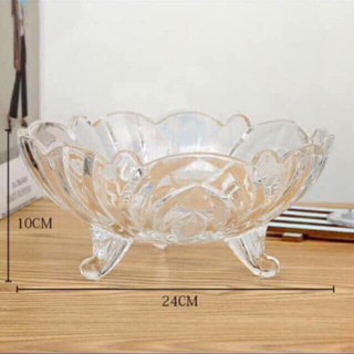Khay thủy tinh đựng hoa quả bánh kẹo
