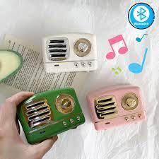 Loa Bluetooth Không Dây Mini Phong Cách Retro Hàn Quốc