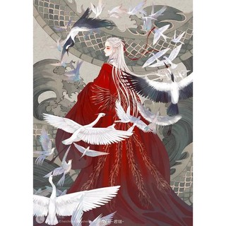 Tranh tô màu chì, màu nước Cổ Trang, Anime A4-Lineart, 10 tranh