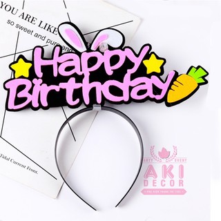 Cài tóc Happy birthday - Chụp hình sinh nhật siêu xinh