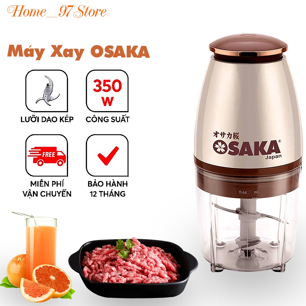 Máy Xay Đa Năng Osaka Nhật Bản Xay Thịt, Xay Sinh Tố, Xay Đá, Xay Thực Phẩm Dung Tích 700ml.