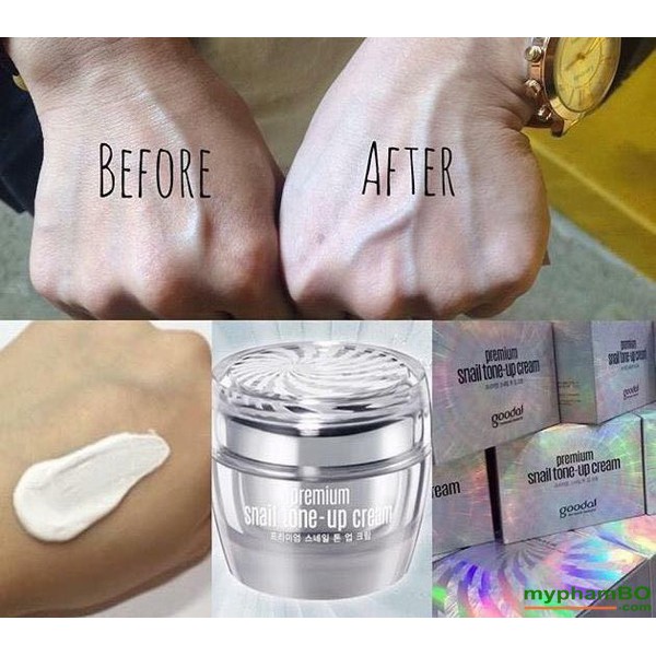 [MẪU MỚI 2020] Kem Dưỡng Trắng Ốc Sên Goodal Premium Snail Tone Up Cream