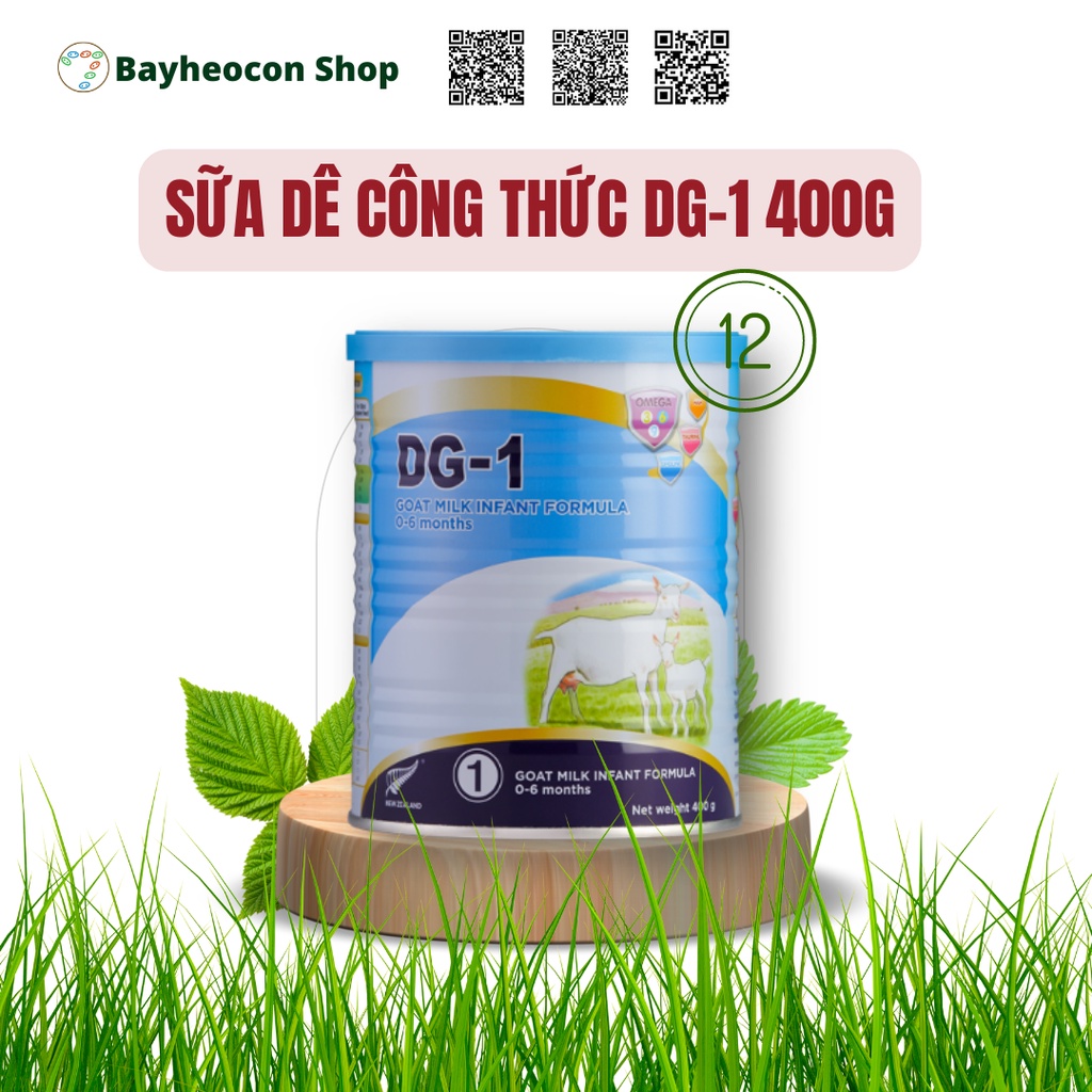 [Date 2025] Bộ 12 lon Sữa Dê công thức DG-1 Goat Milk Infant Formula 400G