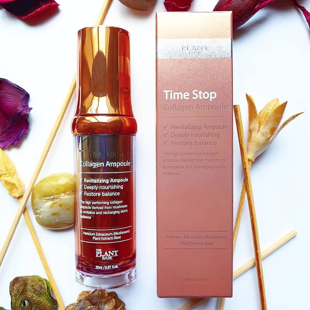 [Hàng có sẵn] Tinh chất trẻ hóa làn da The Plant Base Time Stop Collagen Ampoule 20ml