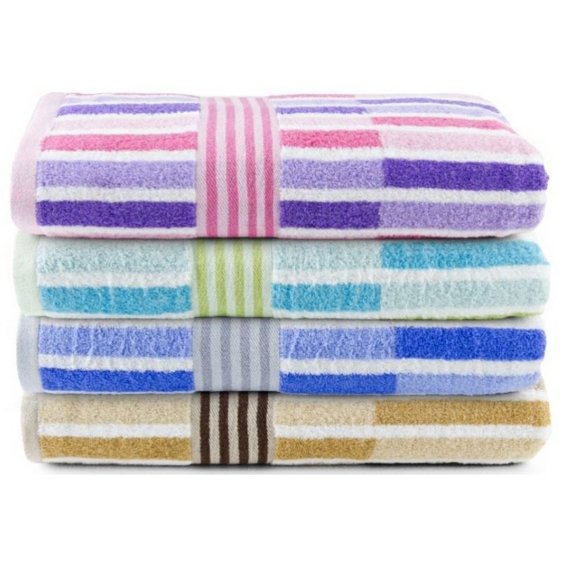 Khăn tắm Thái Lan chính hãng Frolina 38*76cm Stripe6004 - Mẫu Halido