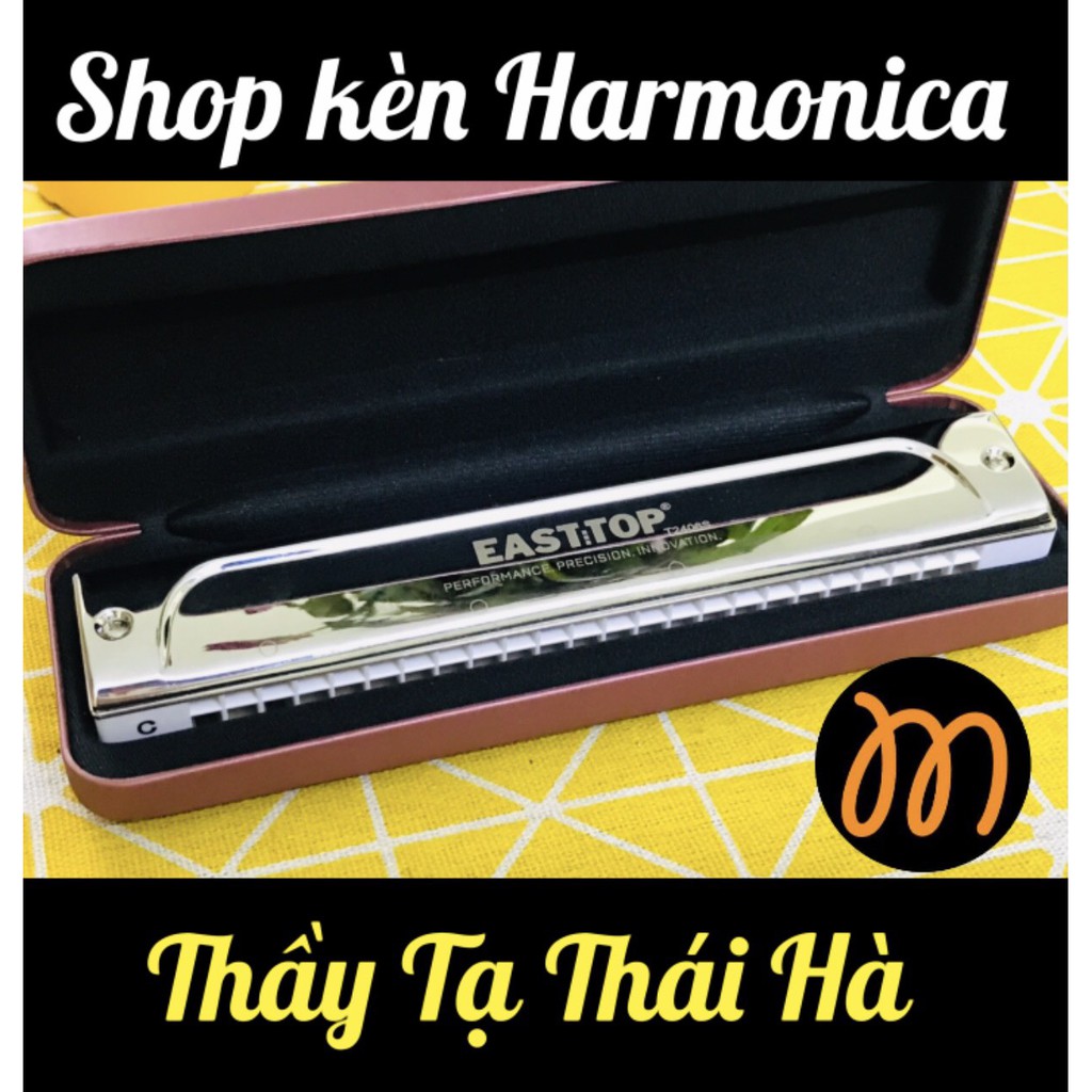 [BẢN QUỐC TẾ] Kèn Harmonica Easttop T2406S - Tremolo 24 lỗ