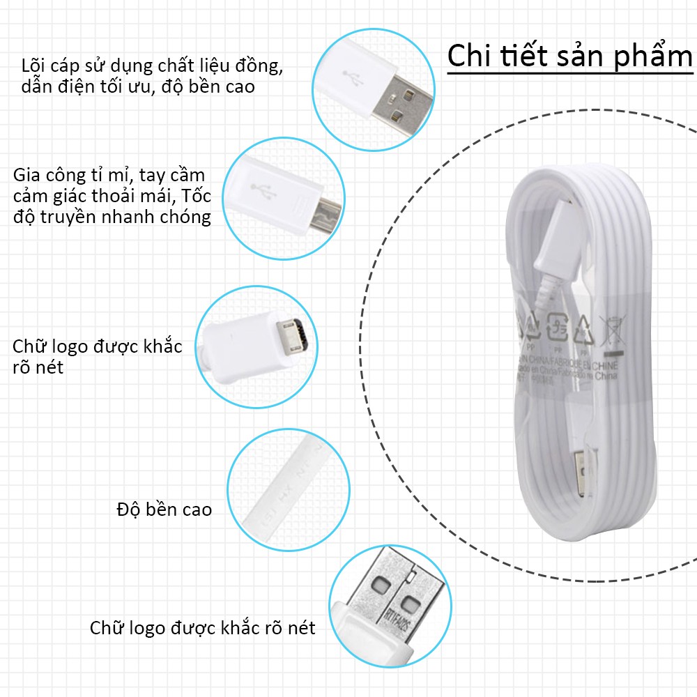 Dây cáp sạc nhanh Samsung Note 5 s6edge s7edge note4 s6