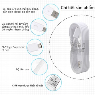 Dây cáp sạc nhanh Samsung Note 5 s6edge s7edge note4 s6