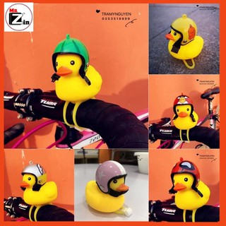 CON VỊT GẮN XE MÁY HOẶC XE ĐẠP SIÊU CUTE CÓ MŨ, ĐÈN, CÒI SIÊU XINH HÀNG CỰC ĐẸP