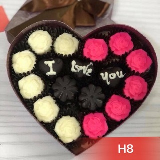 Socola Valentine Handmade loại nhỏ (nhận viết chữ theo yêu cầu)