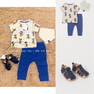 Set Mickey quần dài 3 chi tiết Hm auth