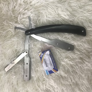 Combo Dao Cạo Râu Tóc Chân Mày Đa Năng Bỏ Túi Cán Nhựa Cài Giá Rẻ Kèm 10 Luỡi Cạo