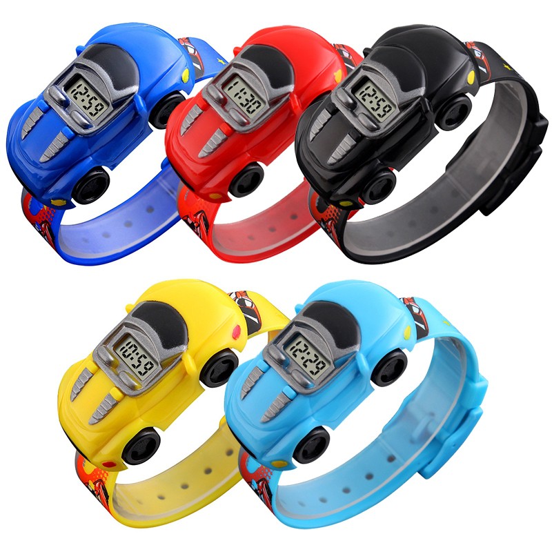 Đồng hồ điện tử SKMEI hình chiếc xe hơi hoạt họa đáng yêu làm quà cho bé trai và gái | BigBuy360 - bigbuy360.vn