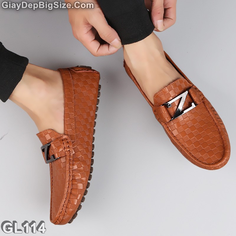 Giày mọi xỏ, giày lười big size cỡ lớn EU:46-47 cho nam chân mập bè u cao | BigBuy360 - bigbuy360.vn