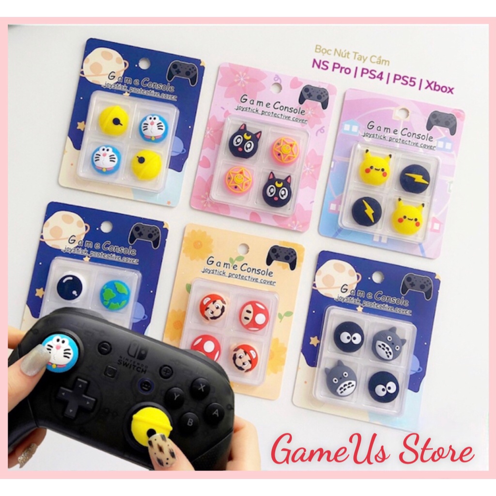 Núm Bọc Cần Xoay Analog Cute Cho Tay Cầm Nintendo Switch Pro, PS4, PS5, Xbox