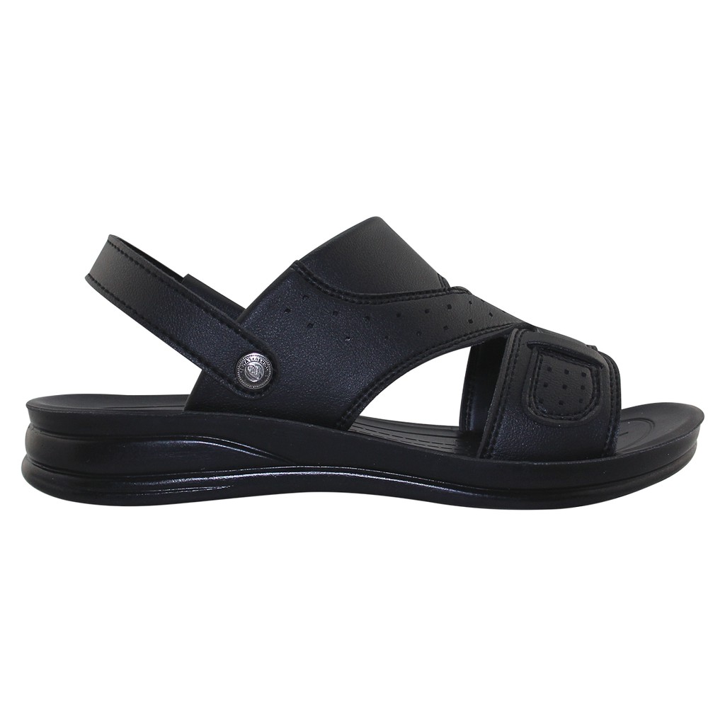 GIÀY SANDAL QUAI HẬU ĐẾ BẰNG NAM BITA'S - SUM.97 (ĐEN + NÂU + VÀNG BÒ) - BITAS