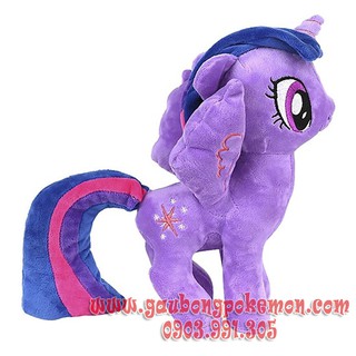 TẶNG TÚI QUÀ THÚ BÔNG NGỰA PONY TWIGHTLIGHT SPARKLE TÍM MẪU XỊN 30CM