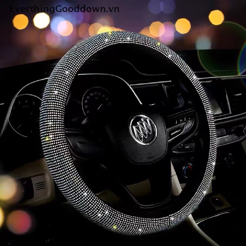Vỏ Bọc Vô Lăng Xe Hơi Đính Đá Lấp Lánh