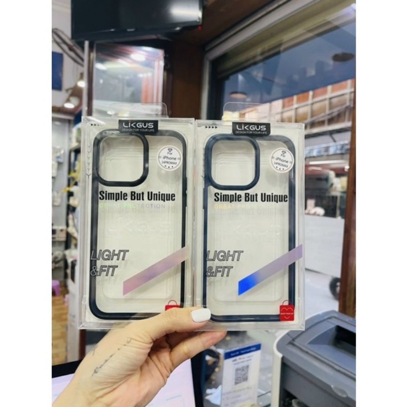 ỐP lưng Likgus trong viền màu iphone 15 pro max,15 pro,15 plus,15,14 pro max,14 max,14 pro,14