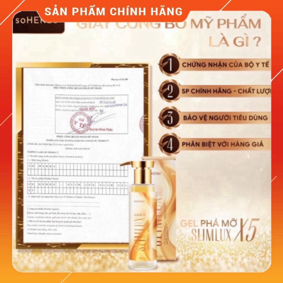 𝐆𝐞𝐥 𝐭𝐚𝐧 𝐦𝐨̛̃ 𝐛𝐮̣𝐧𝐠 𝐗𝟓 𝐒𝐥𝐢𝐦 𝐋𝐮𝐱 𝐒𝐨𝐡𝐞𝐫𝐛𝐬 200ml chính hãng SlimLux