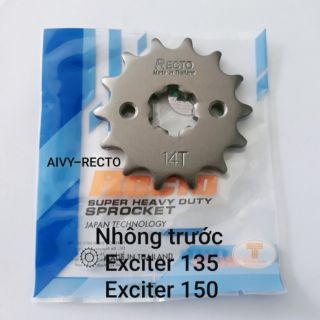 Nhông trước Exciter 135/150 Recto, size  14,thái lan