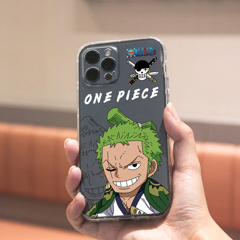 Ốp lưng iphone Ốp điện thoại Suntaiho bằng TPU họa tiết One Piece khung vuông cho IPhone 13 12 11 Pro Max X Xs Max XR 8 7 6 6S Plus